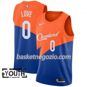 Canotte Bambino Cleveland Cavaliers Kevin Love 0 2018-19 Nike City Edition Blu Swingman